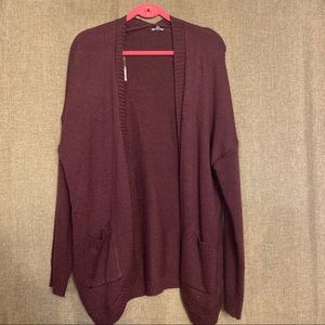 Burgundy cardigan